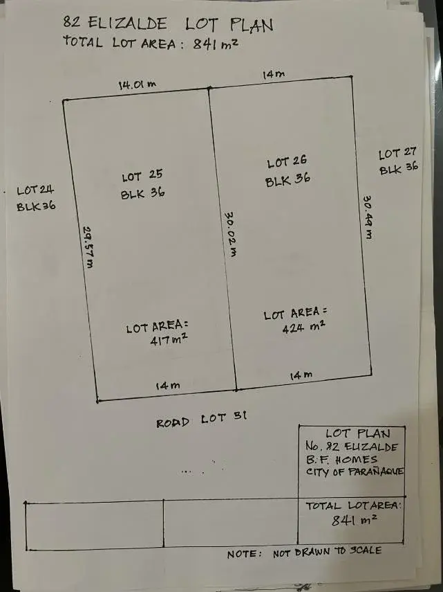 Bf Homes Paranaque Residential/commercial Lot
