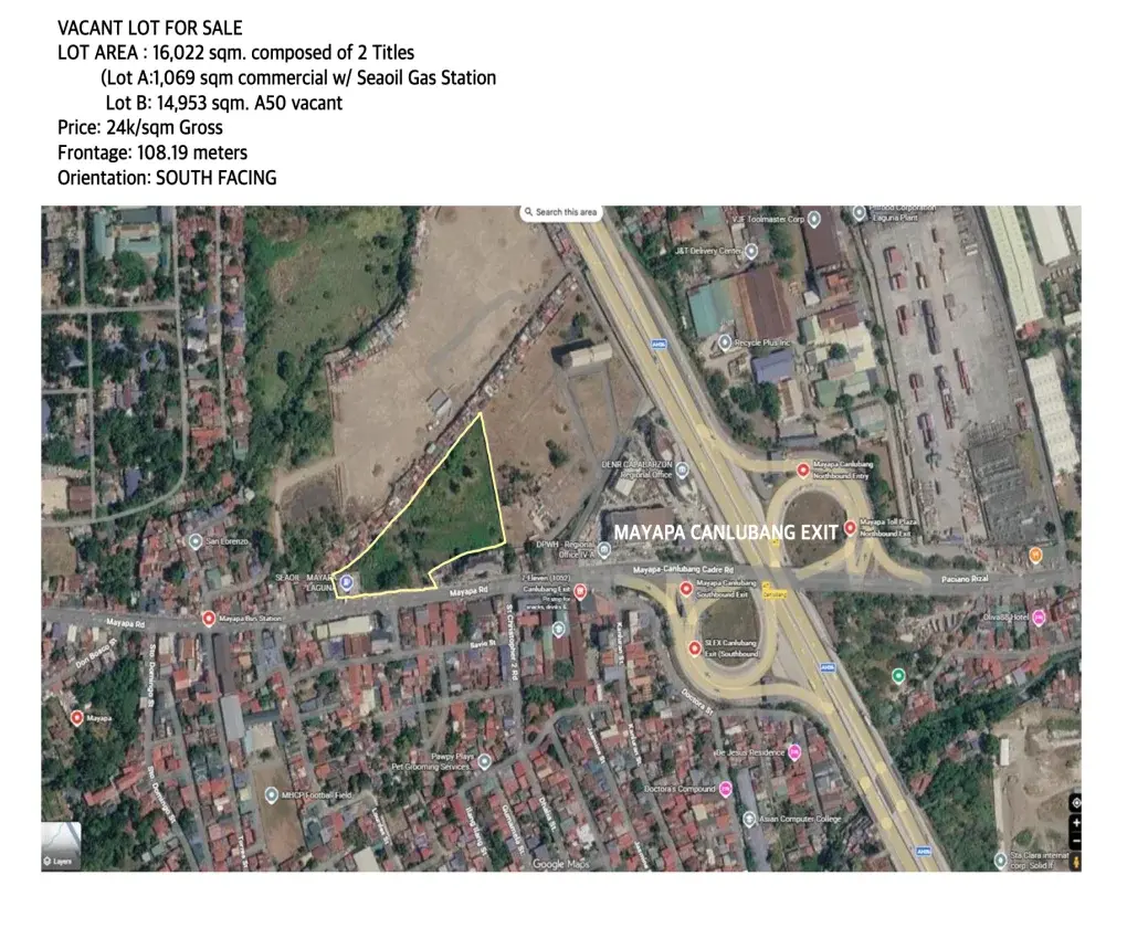 Commercial Lot Along Mayapa Road, Calamba