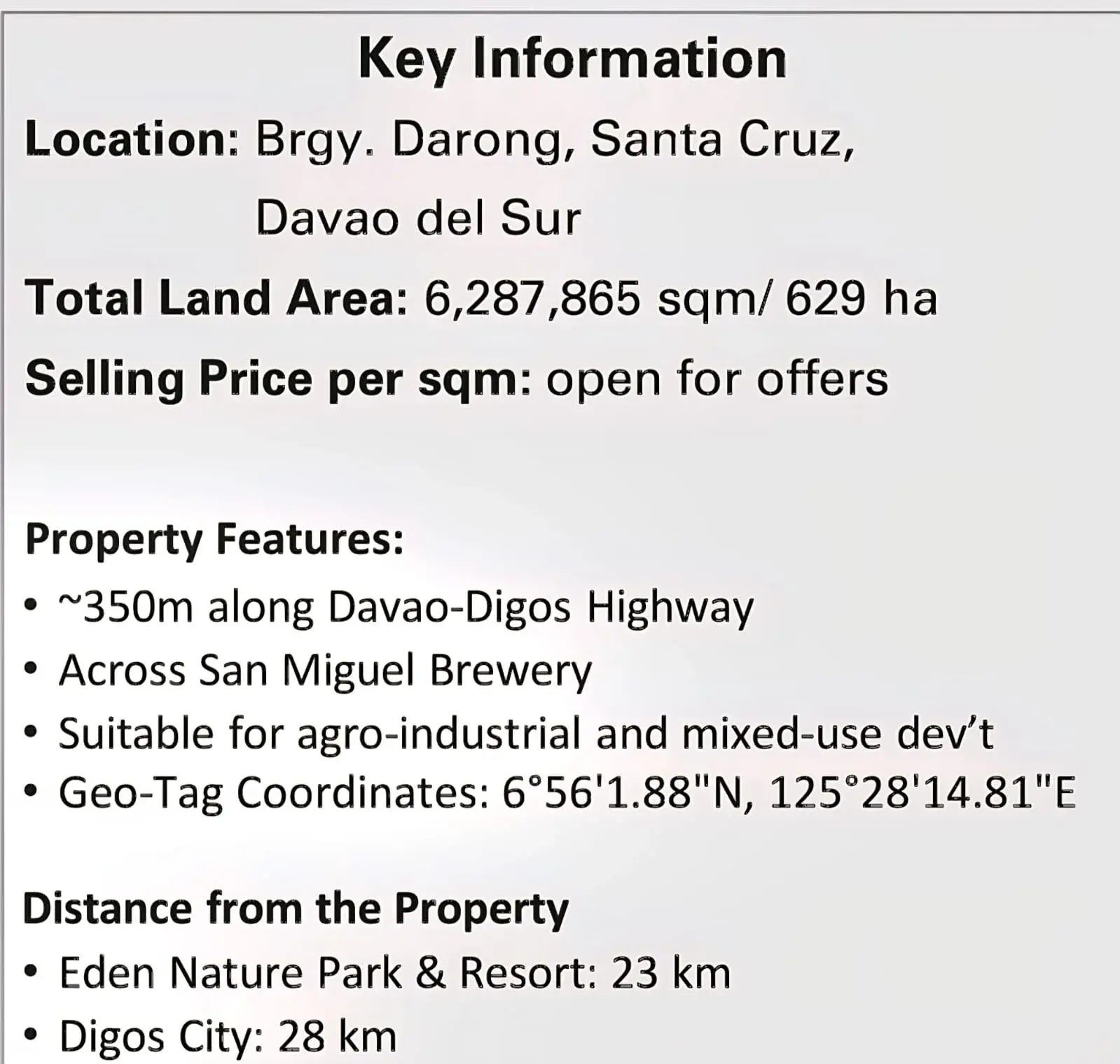 Agro-industrial / Mixed-use Land - Darong, Santa Cruz, Davao Del Sur, photo 2