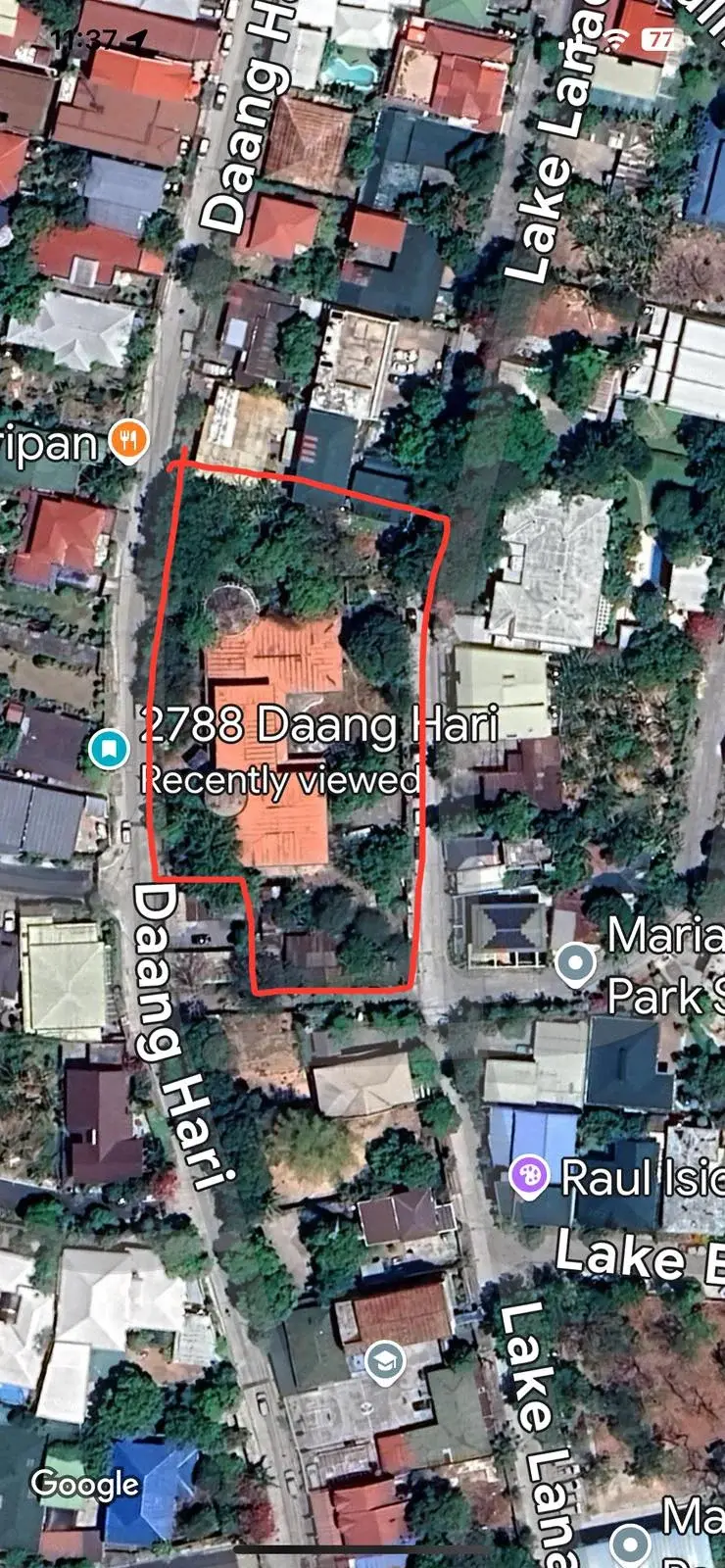 Marian Lakeview Park Subdivision